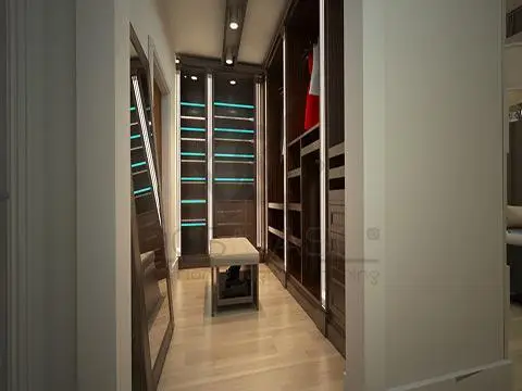 تصميم وتنفيذ غرف ملابس فخمة